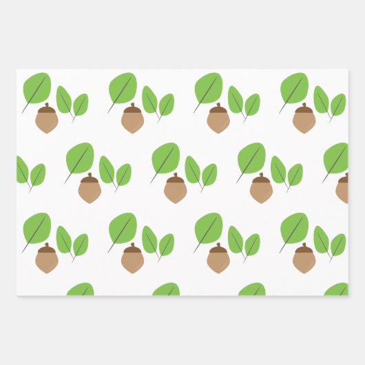 Herfst Greenery Leaf Autumn Time Inpakpapier Vel (Voorkant 2)