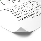 Herfst Greenery Pumpkin zeggen niet dat Baby Game Poster (Hoek)