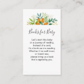 Herfst Greenery Waterverf Baby shower Book Request Informatiekaartje (Voorkant)