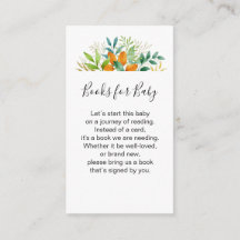 Herfst Greenery Waterverf Baby shower Book Request