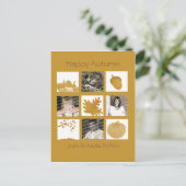 Herfst Greetings 4-fotokaart Briefkaart (Staand voorkant)