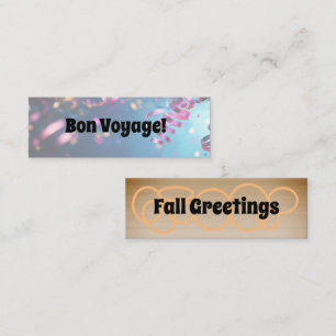 Herfst Greetings/Bon Voyage Mini Visitekaartje