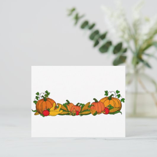 herfst grens briefkaart (Staand voorkant)