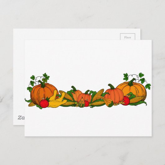 herfst grens briefkaart (Voorkant / Achterkant)