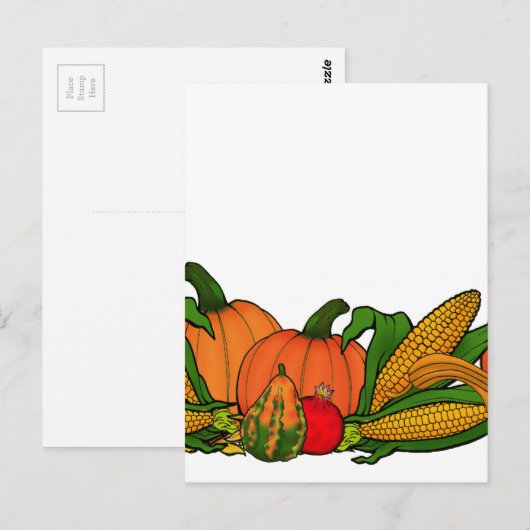 herfst grens briefkaart (Voorkant / Achterkant)