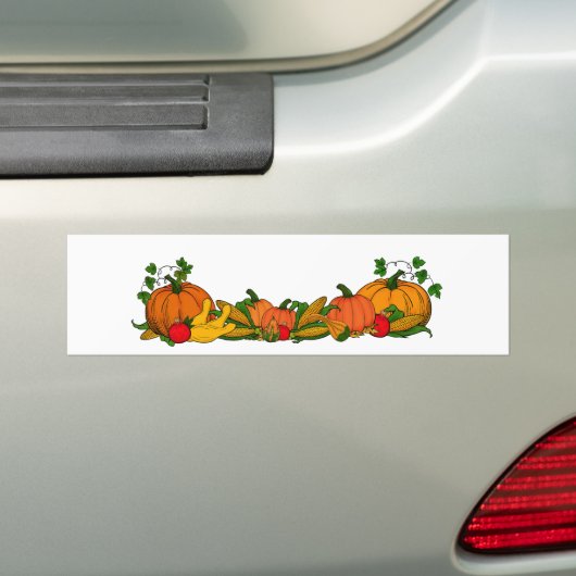 herfst grens bumpersticker (Op auto)
