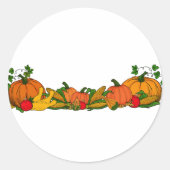 herfst grens ronde sticker (Voorkant)