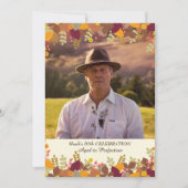 Herfst Grenzen Fotouitnodiging Kaart (Voorkant)