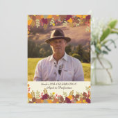 Herfst Grenzen Fotouitnodiging Kaart (Staand voorkant)