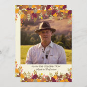 Herfst Grenzen Fotouitnodiging Kaart (Voorkant / Achterkant)