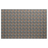 Herfst Grey en Rust Brown Pattern Stof (Fat Quarter)