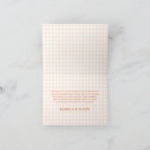 Herfst grillig een beetje pompoen Baby shower Bedankkaart (Binnen)