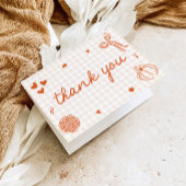 Herfst grillig een beetje schattige taart Baby sho Bedankkaart