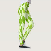 Herfst groene bladeren leggings (Rechts)