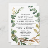 Herfst groene bladeren met een groot tintje kaart (Voorkant / Achterkant)