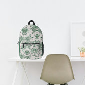 Herfst  Groene Botanicals Custom Name Bedrukte Rugzak