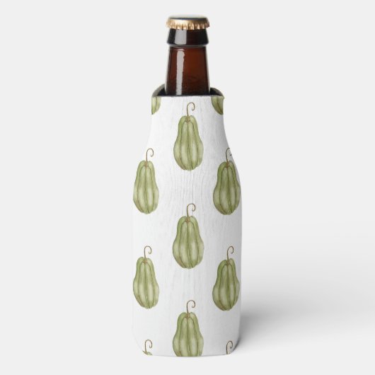 HERFST GROENE KALEBASSEN FLESJESKOELER (Fles Voorkant)