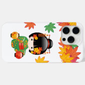 Herfst Groene Kimono Kokeshi Pop Maple Bladeren Case-Mate iPhone Case (Achterkant (horizontaal))