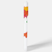 Herfst Groene Kimono Kokeshi Pop Maple Bladeren Case-Mate iPhone Case (Achterkant / Rechts)