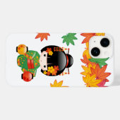 Herfst Groene Kimono Kokeshi Pop Maple Bladeren Case-Mate iPhone Case (Achterkant (horizontaal))