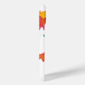 Herfst Groene Kimono Kokeshi Pop Maple Bladeren Case-Mate iPhone Case (Achterkant / Rechts)