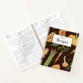 Herfst Groenten Custom Recept Journal - Bruin Notitieboek (Binnen)