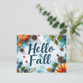 Herfst Groetkaart Briefkaart (Staand voorkant)