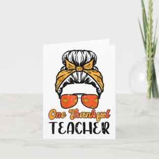 Herfst Hairbun Een dankbare leraar onderwijzen Tha Kaart