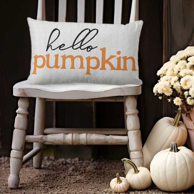 Herfst Hallo Kussen (Hello Pumpkin Fall Pillow)