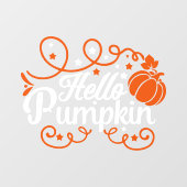 Herfst Hallo Pompoen Raamsticker (Vel)