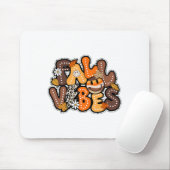 Herfst Hallo Vibes? Herfst Groovy Herfst Bedankt Muismat (Met muis)
