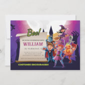 Herfst Halloween 5e verjaardagsfeestje Kaart (Voorkant)