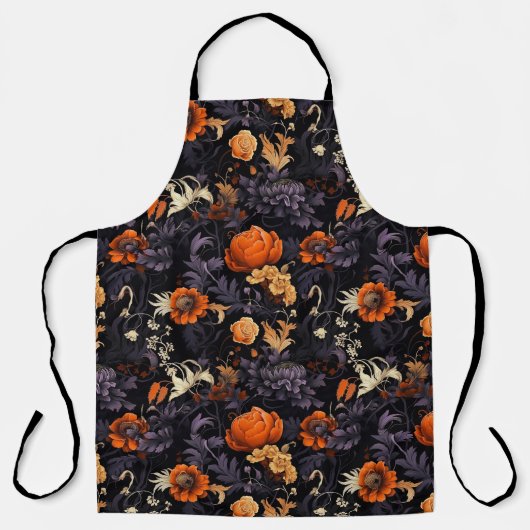 Herfst Halloween Botanische Keuken Schort (Voorkant)