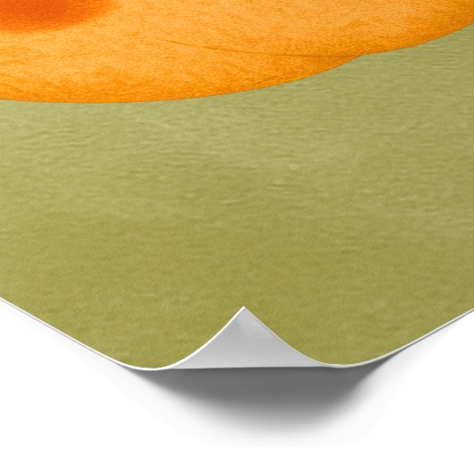 Herfst Halloween Bruidsfeest Bruiloft Gefeliciteer Poster (Hoek)