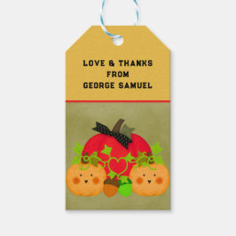 Herfst Halloween Bruidsfeest Cadeaubijslagschildje Cadeaulabel