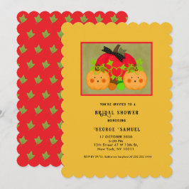 Herfst Halloween Bruiloft Borrel Uitnodiging
