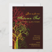 Herfst Halloween Fest Invitation Kaart (Voorkant)