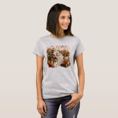 Herfst Halloween Geest Lief Boe T-shirt (Voorkant volledig)