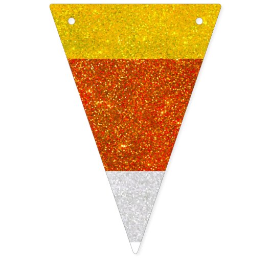 Herfst Halloween Glittery Candy Corn Vlaggetjes (Tweede vlag)