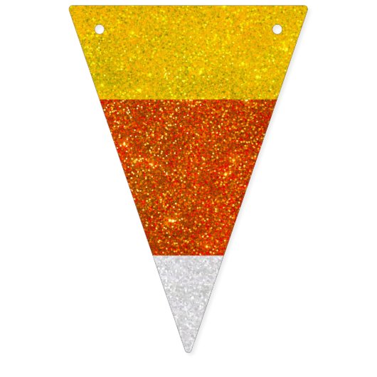 Herfst Halloween Glittery Candy Corn Vlaggetjes (Eerste vlag)