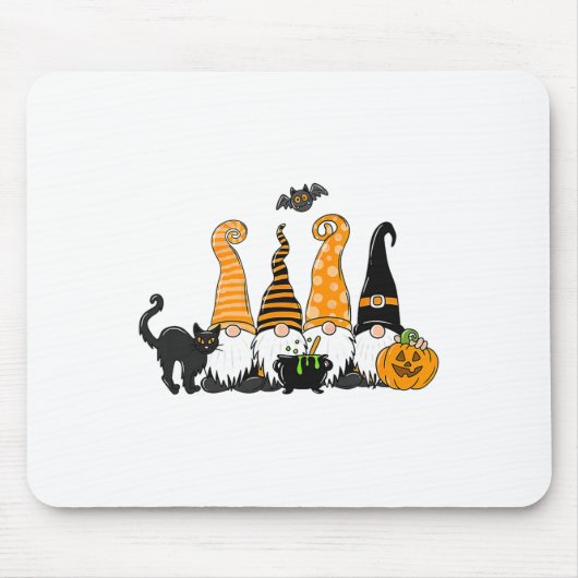 Herfst Halloween Gnomen Schattigee herfst pompoen Muismat (Voorkant)