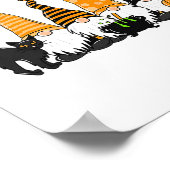 Herfst Halloween Gnomen Schattigee herfst pompoen Poster (Hoek)