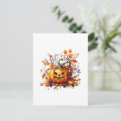 herfst Halloween grappige pompoen Briefkaart (Staand voorkant)