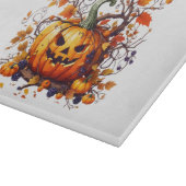 herfst Halloween grappige pompoen Snijplank (Hoek)