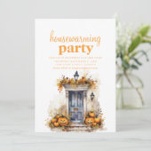 Herfst Halloween Housewarming Party Uitnodigen Kaart (Staand voorkant)