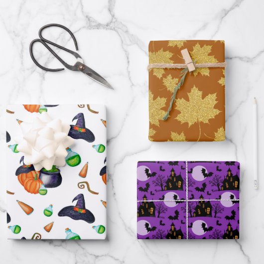 Herfst Halloween Inpakpapier Vel (Voorkant)