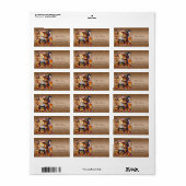 Herfst Halloween Maan Vleermuis Geest Etiket (Full Sheet)