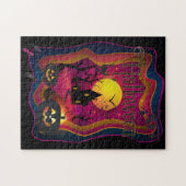 Herfst Halloween Party "trick or treat" grappige k Legpuzzel (Horizontaal)