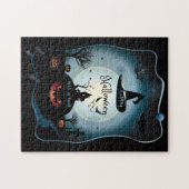 Herfst Halloween Party "trick or treat" grappige k Legpuzzel (Horizontaal)