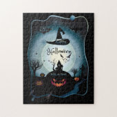 Herfst Halloween Party "trick or treat" grappige k Legpuzzel (Verticaal)